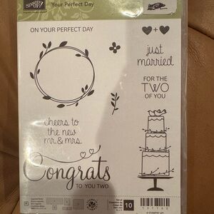 Stampin' Up! Your Perfect Day Stamp Set - Black